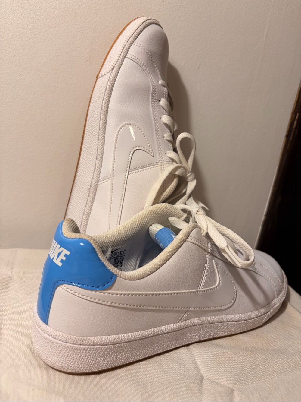 Nike Court Royal Sneakers with Blue Heel Tab